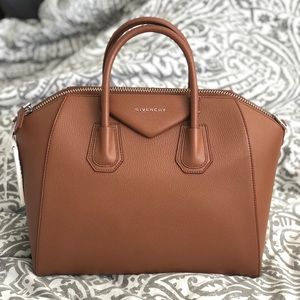 Authentic Givenchy Antigona Medium Cognac Bag NWT